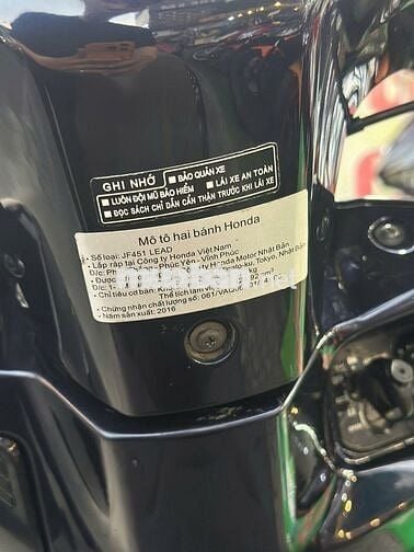 Honda Lead 125cc 2016 bs 59h1-65297