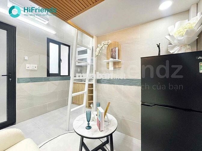 KHAI TRƯƠNG CHDV DẠNG CÓ GÁC BAN CÔNG FULL NỘI THẤT CÓ THANG MÁY