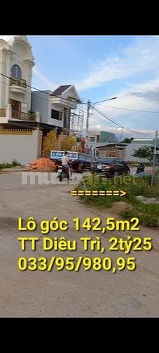 XÃ LỖ đất 2 mặt tiền VIP 143m2 (2tỷxx) nhà hàng HOÀNG LONG DIÊU TRÌ