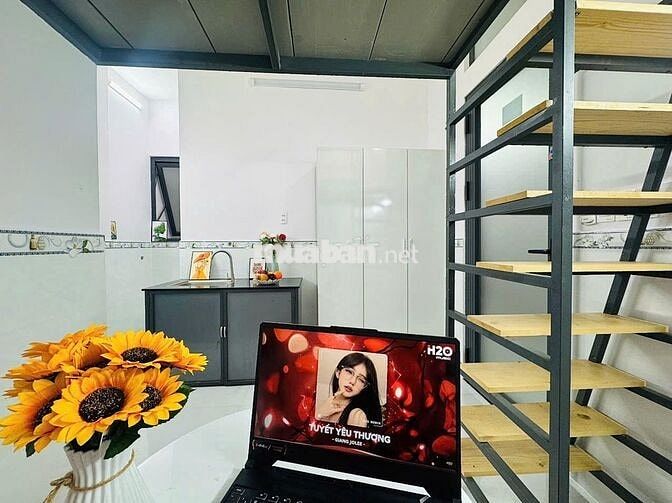 PHÒNG GÁC LỬNG FULL NT - GÁC CAO 2M - FREE PHÍ XE