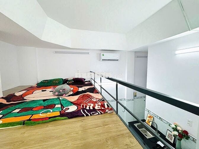 PHÒNG GÁC LỬNG FULL NT - GÁC CAO 2M - FREE PHÍ XE