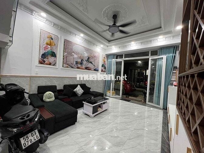 nhà chính chủ 4x12,5m 4 tầng Full Nội Thất hẻm xe hơi khu đồng bộ