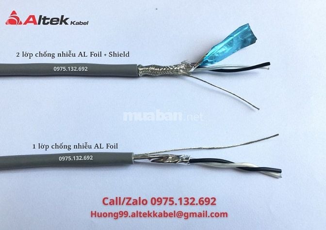 Cáp tín hiệu vặn xoắn Altek Kabel 1 pair/2 pair/3 pair/4 pair 