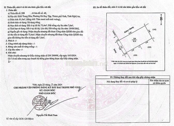 LÔ GÓ ĐẸP hai mặt tiền Khối Trung Hoà phường Hà Huy Tập