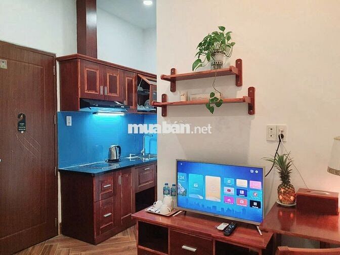 Cho thuê căn hộ 25m2, trung tâm, full nội thất, thiết bị thông minh