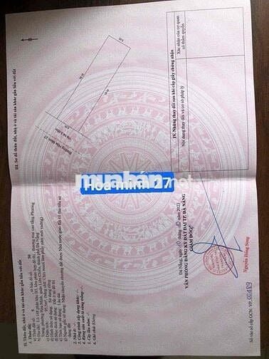 Bán nhanh lô đất đường Hoà Minh 27 quận liên chiểu , Đà Nẵng