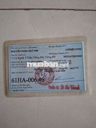 Honda Cub 50 2016 Vàng 17890km