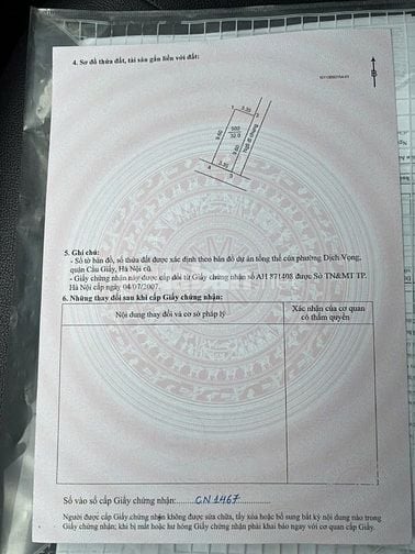 BÁN NHÀ CHÍNH CHỦ - Dịch Vọng Hâu