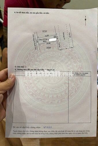 ĐẤT SỔ SẴN, NGAY TRUNG TÂM BÀU BÀNG