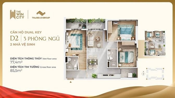 🔥 Cần bán nhanh căn 3 phòng ngủ tại The Win City – Đức Hòa, Long An