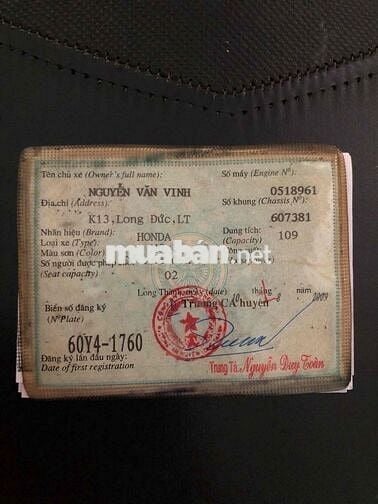 BÁN HONDA WAVE S110 ZIN NGUYÊN BÃN