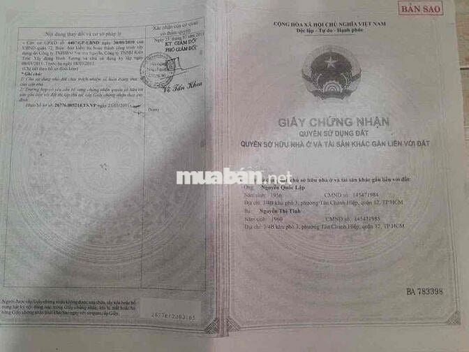 🌟 BÁN NHÀ TÂN CHÁNH HIỆP Q12 💰Giá 1.53tỷ TCH Q12 dtsd 54m 🏡 DT: 3x9m,