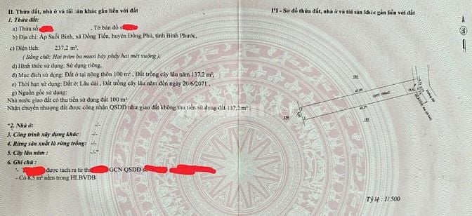 Bán đất tại Đồng Tiến - Bình Phước lô A1, 400 triệu, 230 m2, pháp lý đ