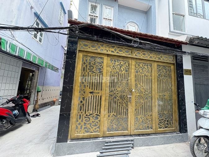 NHÀ ĐẸP XÂY KIÊN CỐ 4 TẦNG, HAI MẶT HẺM THOÁNG