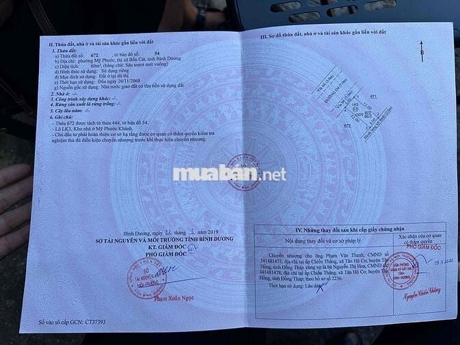 CHÍNH CHỦ BÁN LÔ ĐẤT KDC MỸ PHƯỚC KHÁNH