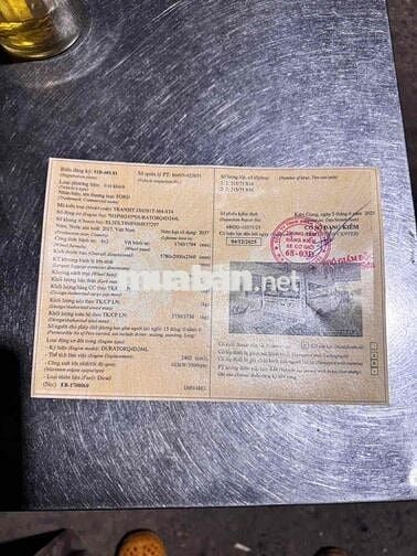 Ford Transit 2017 xe khách 16 chỗ ngồi xe còn đẹp