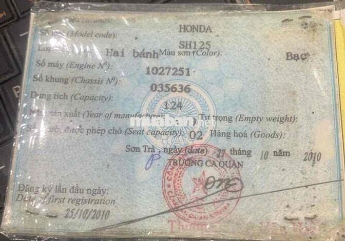 SH nhập 1 chủ, xe nguyên rin chưa sửa gì, bao test