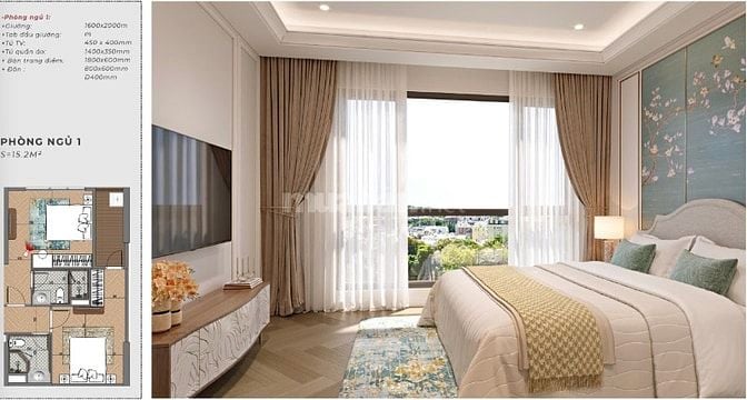 Căn 2PN Capital view sông ,CK lên tới 17%, ân hạn gốc đến 36 THÁNG