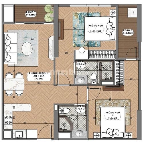 Căn 2PN Capital view sông ,CK lên tới 17%, ân hạn gốc đến 36 THÁNG