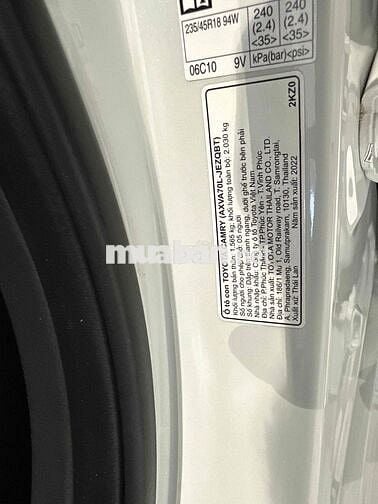 Toyota Camry 2022 2.5 Q 59000 km