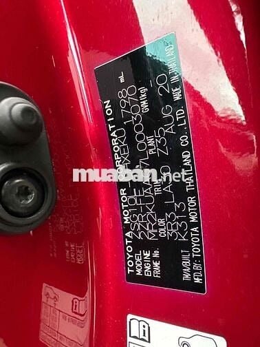 Toyota Corolla Cross V 2020 Đỏ giảm sâu BÁN TẾT