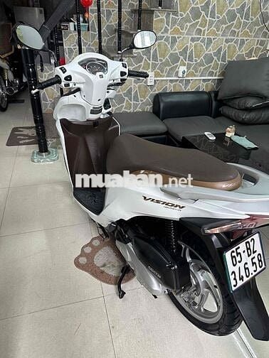 Honda Vision 2019, trắng khoá smk