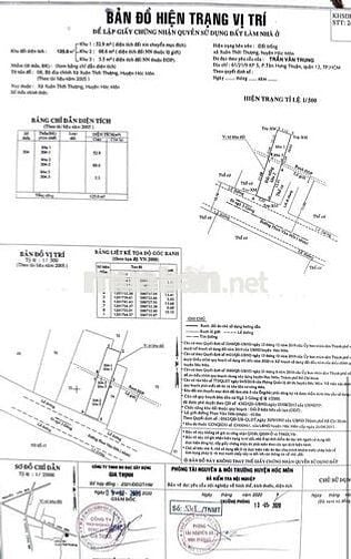 Chính chủ cần bán lô đất măt tiền phan văn hớn. Gần chợ XTTT.