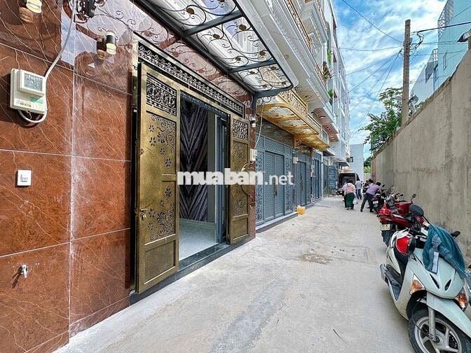 NHÀ BÌNH TÂN (4M x 14M) GIÁP KHU TÊN LỬA. TẶNG FULL NỘI THẤT. ĐƯỜNG 6M