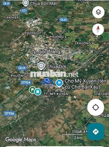 BÁN ĐẤT TRUNG TÂM PHƯỜNG MỸ XUYÊN