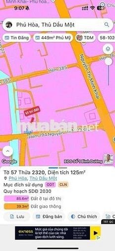 Bán đất khu 8 phú hoà  TDM Bình Dương cũ 
  ( Phú lợi TP HCM )
💥