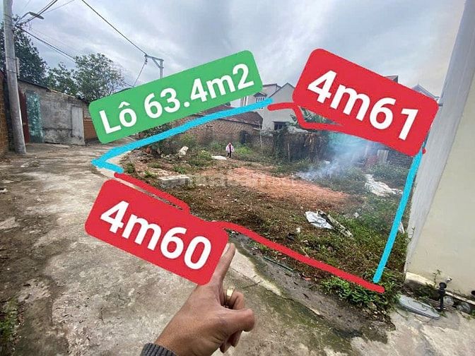 Bán 64m2 đất full thổ cư tại Thạch Thất