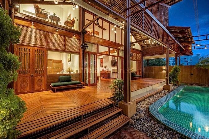 Cho thuê vila nguyên căn có hồ bơi 4PN thiết kế sang trọng ở ngay biển