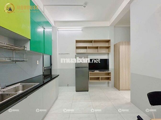 Cc mini 1PN tách bếp - bancol 40m2. FREE PHÍ DV. Full nội thất + mgr