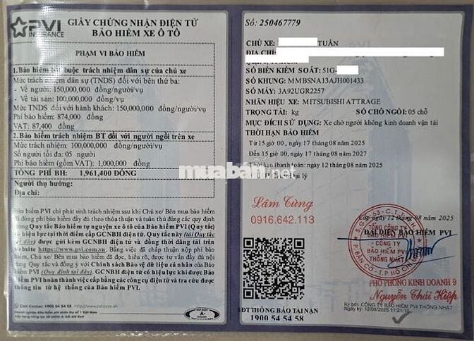 Mitsubishi Attrage 2017 1.2MT - 139000 km