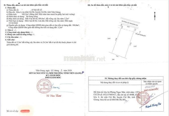CẮT LỖ 1 Tỷ - BÁN GẤP NHÀ MẶT TIỀN TRUNG TÂM CÁI BÈ - CHỈ 17TR/M²