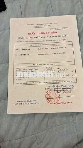 Nhà trung tâm Quận 10 - Diện tích lớn 68m² – Giá mềm 8 Tỷ