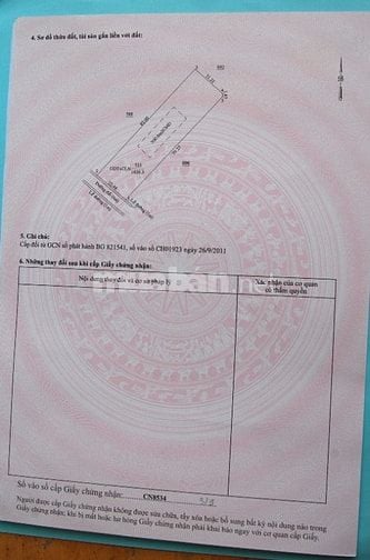 Chính chủ cần bán thửa đất tại phường Phú an, TPHCM