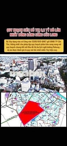 Bán đất mặt tiền 15m lộ Cái Chanh. Đón đầu khu nghỉ dưỡng MeKong