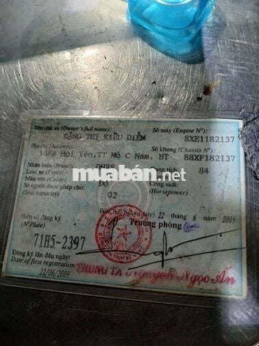 Honda DH có đề có giấy tờ