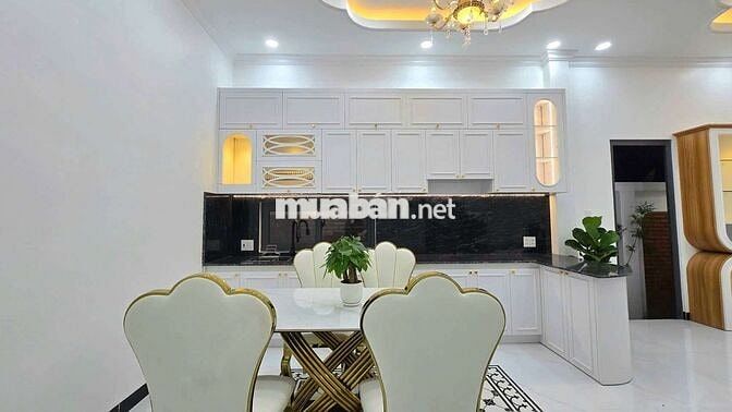 Bán căn nhà lầu Tân Cổ Điển. Có khu vườn + chồi xanh chill chill.