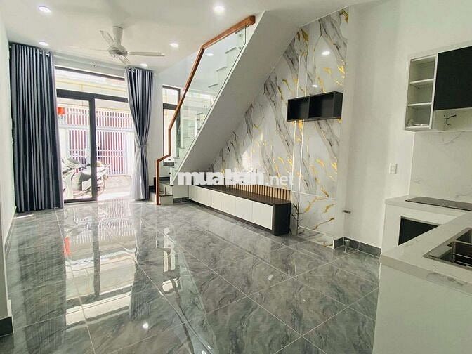 Nhà trệt 1 Lầu khu 8, Phú Hoà, DT: 4x13, full thổ cư, 3PN, 2WC,