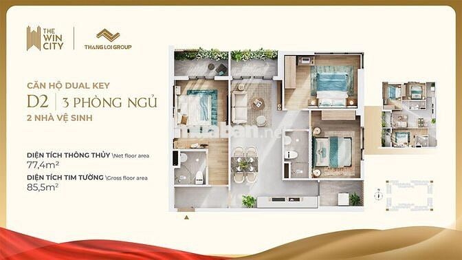 🔥 Cần bán nhanh căn 3 phòng ngủ tại The Win City – Đức Hòa, Long An