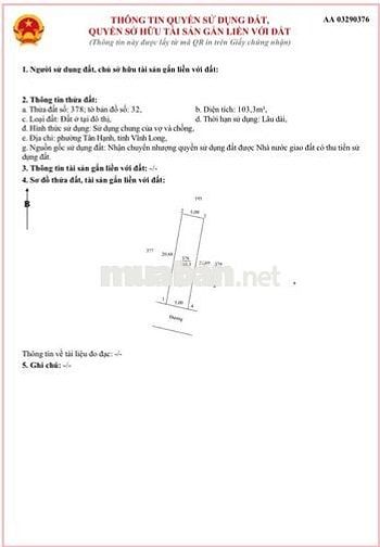 Đất ở đô thị - Phường Tân Hạnh