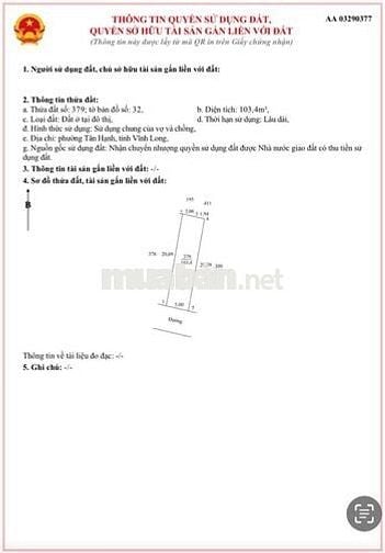 Đất ở đô thị - Phường Tân Hạnh