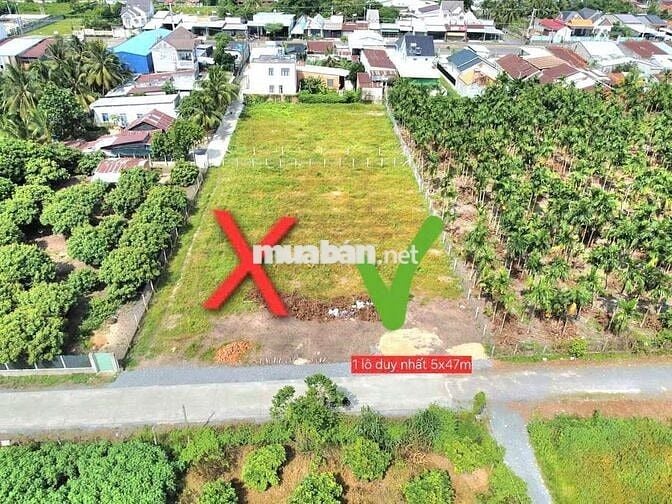 CHỦ CẦN TIỀN BÁN NHANH 5x47m. SỔ HỒNG RIÊNG. CHỈ 395Tr