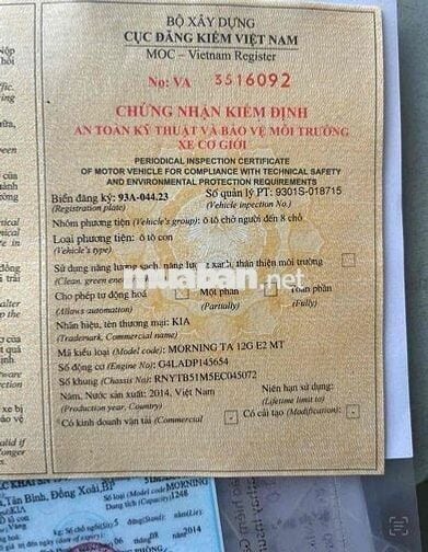 Kia Morning 2011 1.0 AT - 680000 km