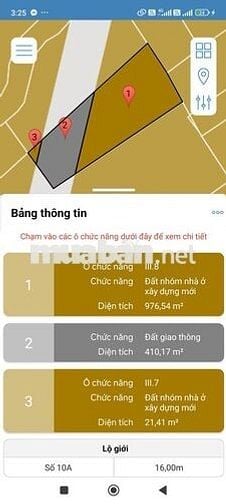 Bán 2885m2 đất NN quy hoạch đất ở, mặt tiền đường