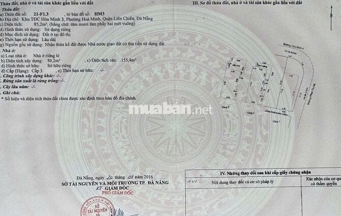 Bán nhà 3 tầng - Góc 2 mặt tiền đường Phan Thị Nể & Hòa Minh 4