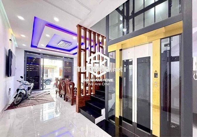 NHÀ NGUYÊN CĂN 4 PHÒNG NGỦ FULL NỘI THẤT CÓ THANG MÁY KDC ACC VĨNH HOÀ