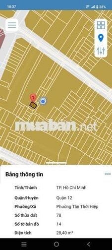 Chính chủ cần bán nhà Trương Thị Hoa 28,4m2, 2 pn, 2 wc